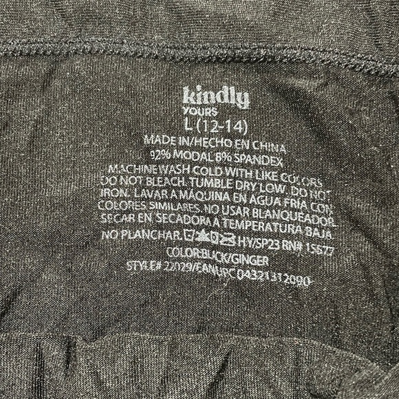 Kindly Yours Black and Beige Bikini Underwear 4pk Large 12/14 - Picture 2 of 6